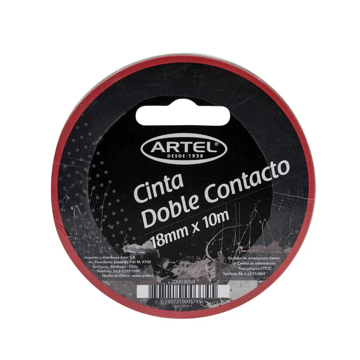 Cinta Doble Contacto 18mmx10mts Cinta Doble Contacto 18mmx10mts - Imagen 1