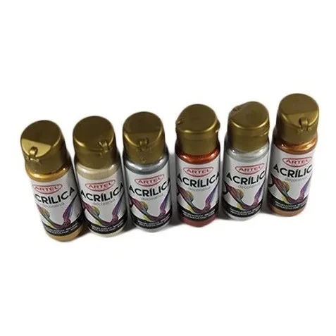 Destacada-Acrilicos-Metalicos-60ml Pintura Acrílica Decorativa Metálico 60ml - Imagen 1