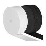 Elástico Torta Banco y Negro 25m