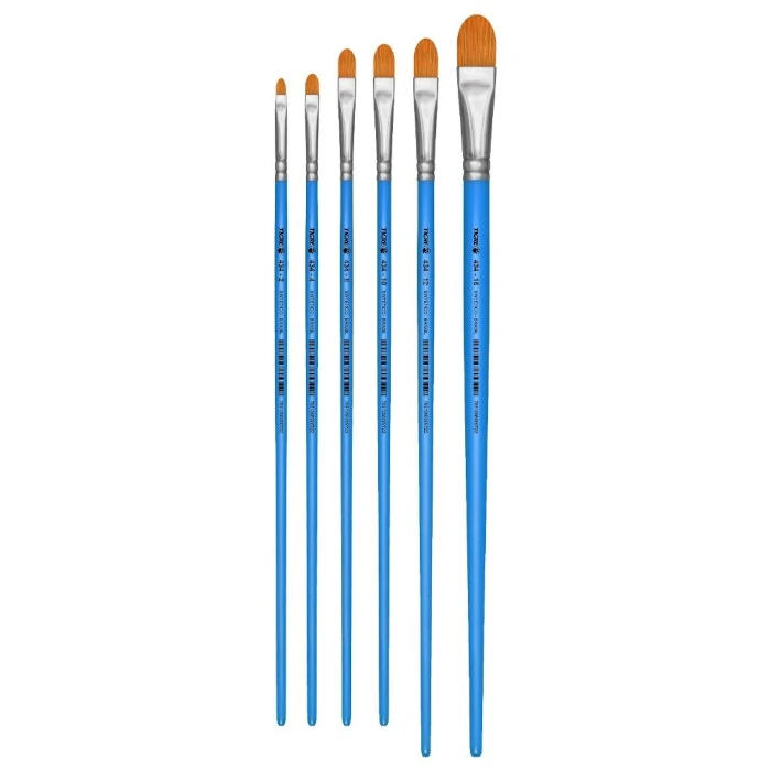 Pincel-sintetico-dorado-brillante-gato Pincel sintético Dorado Brillante Lengua de Gato - Imagen 1