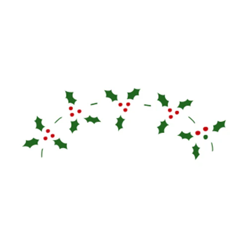 STENCIL ACEBO 16X3CM STENCIL ACEBO 16X3CM - Imagen 1