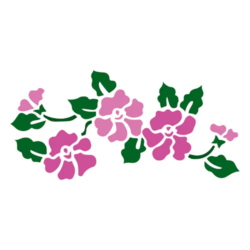 STENCIL FLORAL AMOR PERFECTO 33X14 CM STENCIL FLORAL AMOR PERFECTO 33X14 CM - Imagen 1