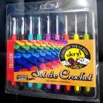 Set crochet siliconado 11 unidades