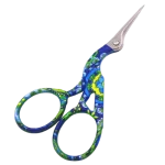 Tijera Garza Chica Floreada 9,5 cm