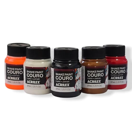 tinta_pinta_couro_shake_paint_acrilex_37ml_natural Pintura para cuero Shake Paint 37ml - Imagen 1