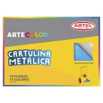 Estuche Artecolor Cartulina Metálica Artel 10p/10c