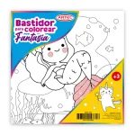 Bastidor Para Colorear Fantasia 25x25cm. Artel