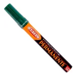 Marcador Permanente Verde Punta Redonda