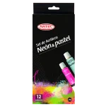 Set Acrílicos Artel 6 Neon+6 Pastel 12ml